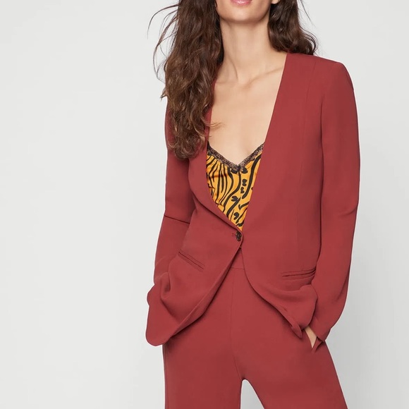 BCBGENERATION Russet Brown Blazer Medium NWT New - Picture 2 of 5